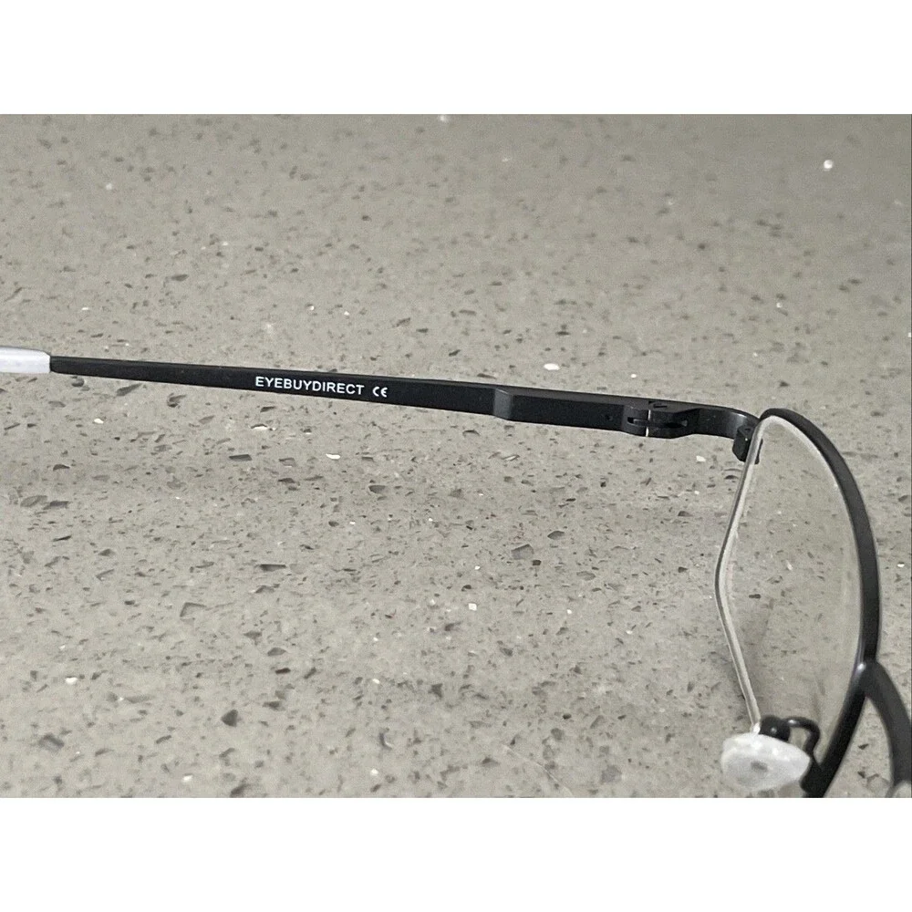 Eyebuydirect Chistopol 52-19-140 C1 Black Metal Eyeglasses FRAMES ONLY rectangle